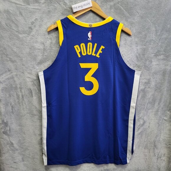 Nike Golden State Warriors Jordan Poole Icon Edition Jersey 48. Sz L MSRP $200 - Picture 2 of 8